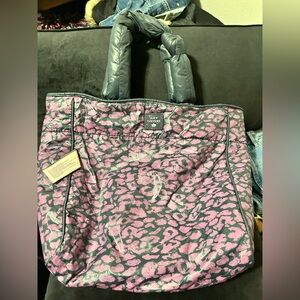 Juicy Couture Pink and Gray Animal Print Bag